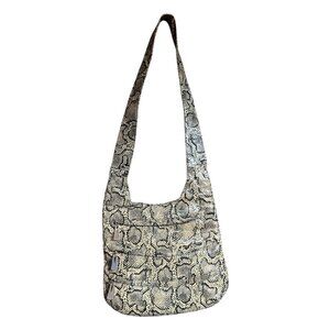 Vintage Liza Ganz Shoulder Crossbody Python Snakeskin Embossed Purse Handbag